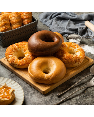 金獎蜂蜜米穀貝果 3入綜合